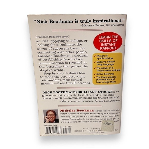 How to Make People Like You in 90 Seconds or Less
Book by Nicholas Boothman book - Picture 4 of 6